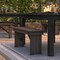 Flash Furniture HERCULES 40'' x 12'' Mahogany Solid Pine Folding Farm Bench XA-B-40X12-MG-GG - alternate 3